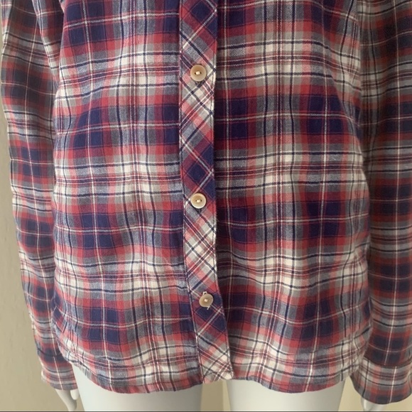 CALIFORNIA TAILOR No. 1 Flannel Button Up Shirt Plaid 100% Cotton Soft Size L - Picture 6 of 13
